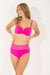 Elegant rosa bikini med høy bikinitruse - Julia Rosa