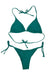 Grønn bikini - Trekantbikini med knyting (2-delt sett) - Sabine Grønn
