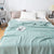 Mykt sengeteppe av bomull (200 x 230 cm) Iben, Honeydew