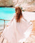 Hvit kimono med blonder - Saint-Tropez