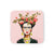 Glassbrikker Frida - pink florals  (4-pk)