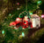 Stor juletrepynt av glass - Nisse med campingvogn